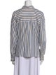 Isabel Marant Striped Long Sleeve Button-Up Top