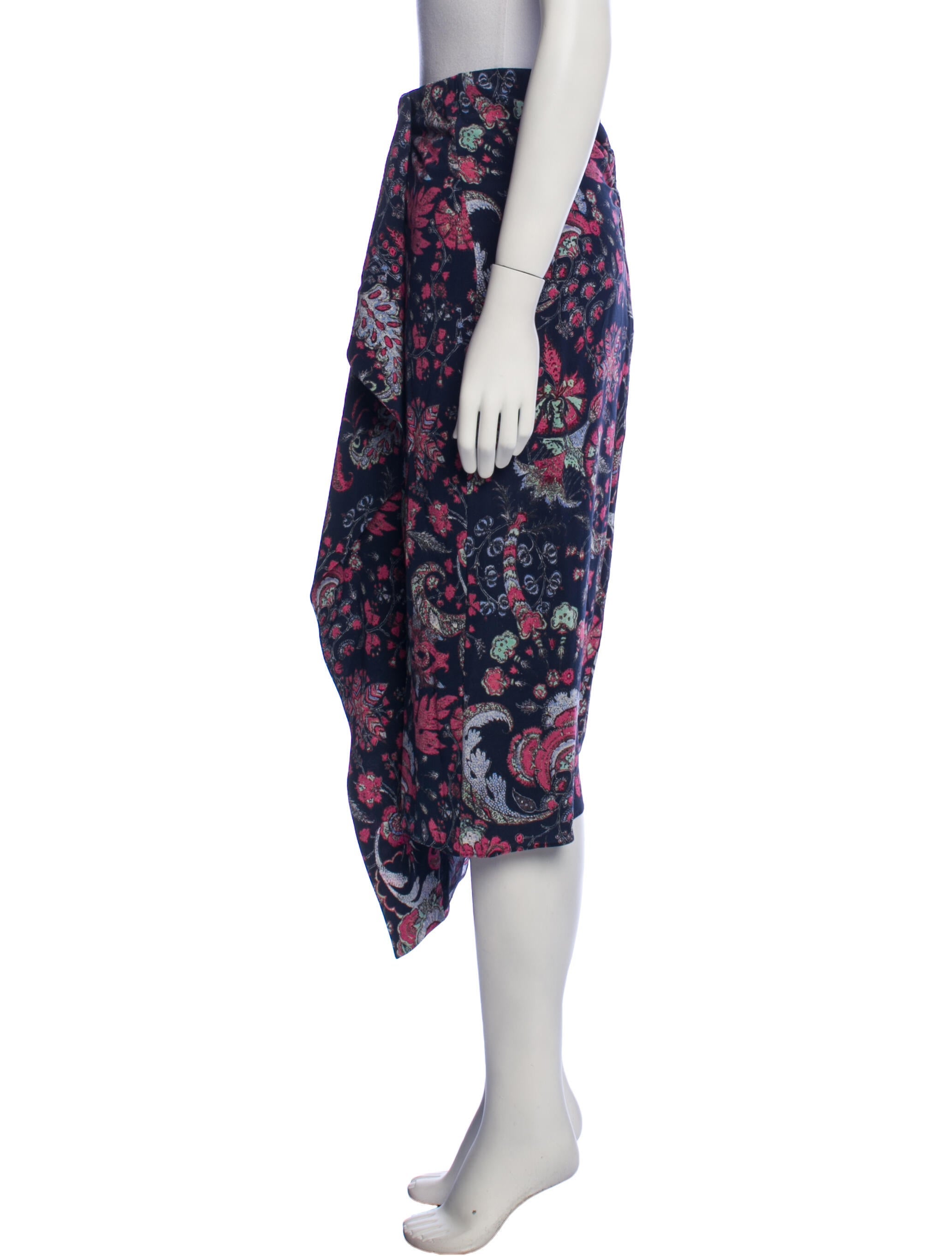 Isabel Marant Silk Midi Length Skirt