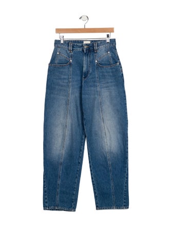 Isabel Marant Mid-Rise Wide Leg Jeans