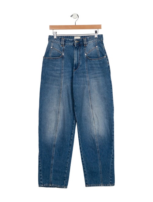 Isabel Marant Mid-Rise Wide Leg Jeans