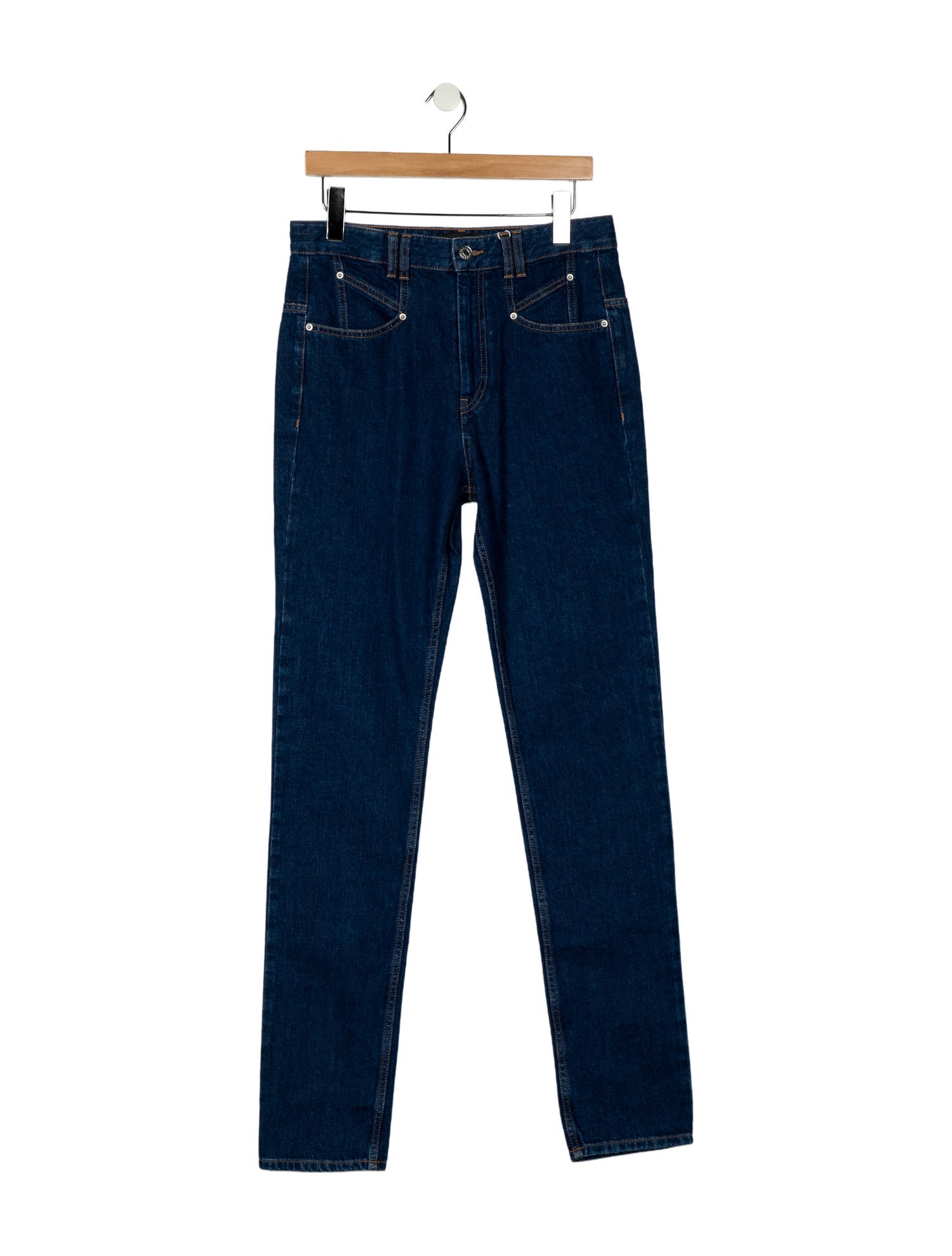 Isabel Marant Mid-Rise Straight Leg Jeans