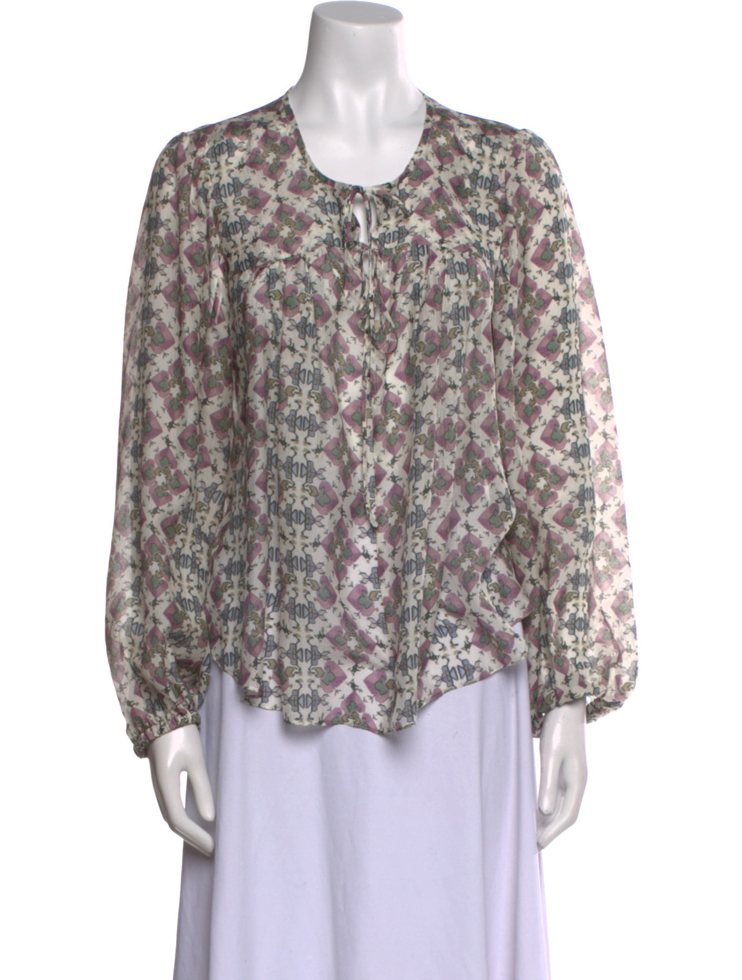 Isabel Marant Silk Floral Print Blouse