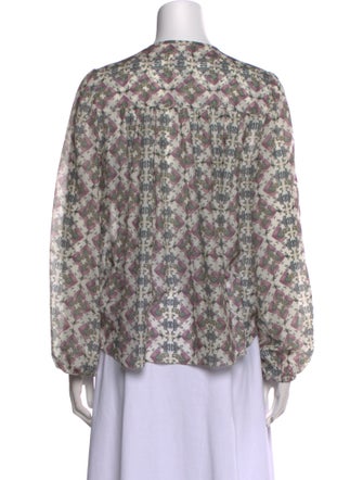 Isabel Marant Silk Floral Print Blouse