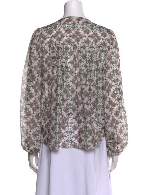 Isabel Marant Silk Floral Print Blouse