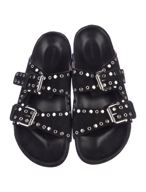 Isabel Marant Suede Printed Slides