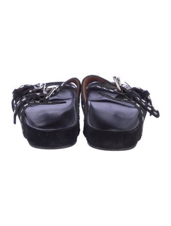 Isabel Marant Suede Printed Slides