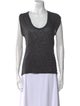 Isabel Marant Linen Scoop Neck Top