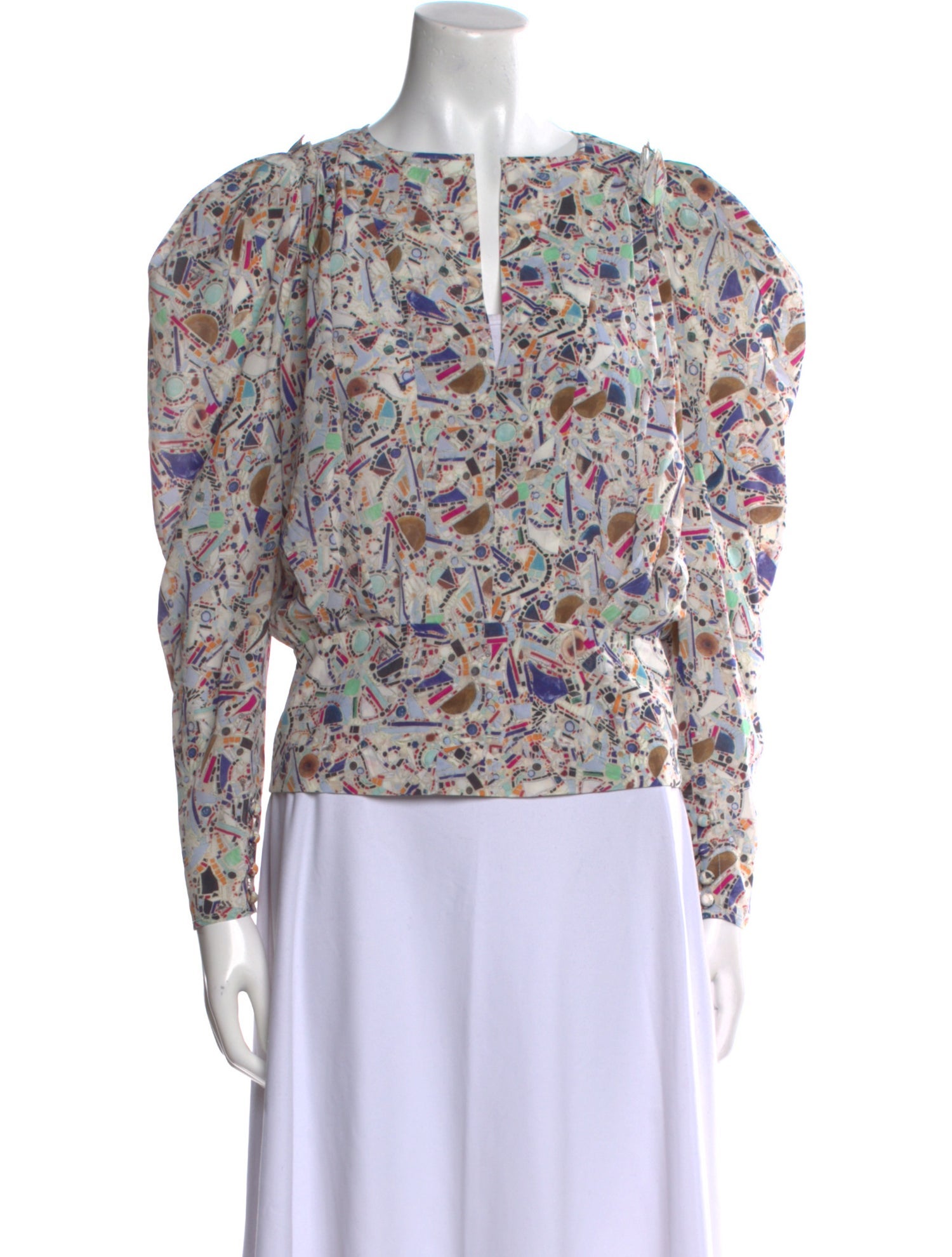 Isabel Marant Silk Floral Print Blouse