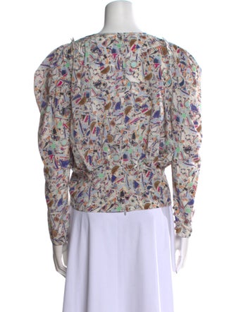 Isabel Marant Silk Floral Print Blouse