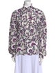 Isabel Marant Silk Floral Print Button-Up Top