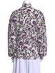 Isabel Marant Silk Floral Print Button-Up Top