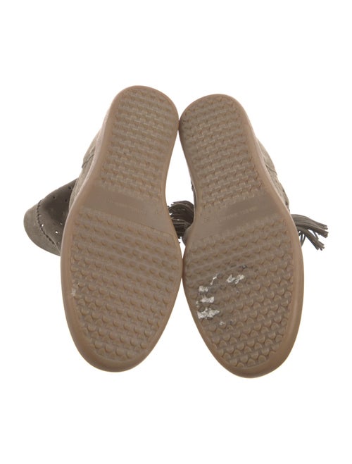 Isabel Marant Suede Tassel Accents Wedge Sneakers