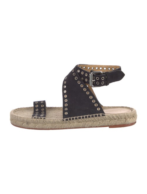 Isabel Marant Suede Colorblock Pattern Espadrilles