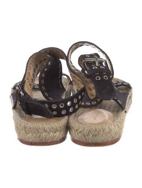 Isabel Marant Suede Colorblock Pattern Espadrilles