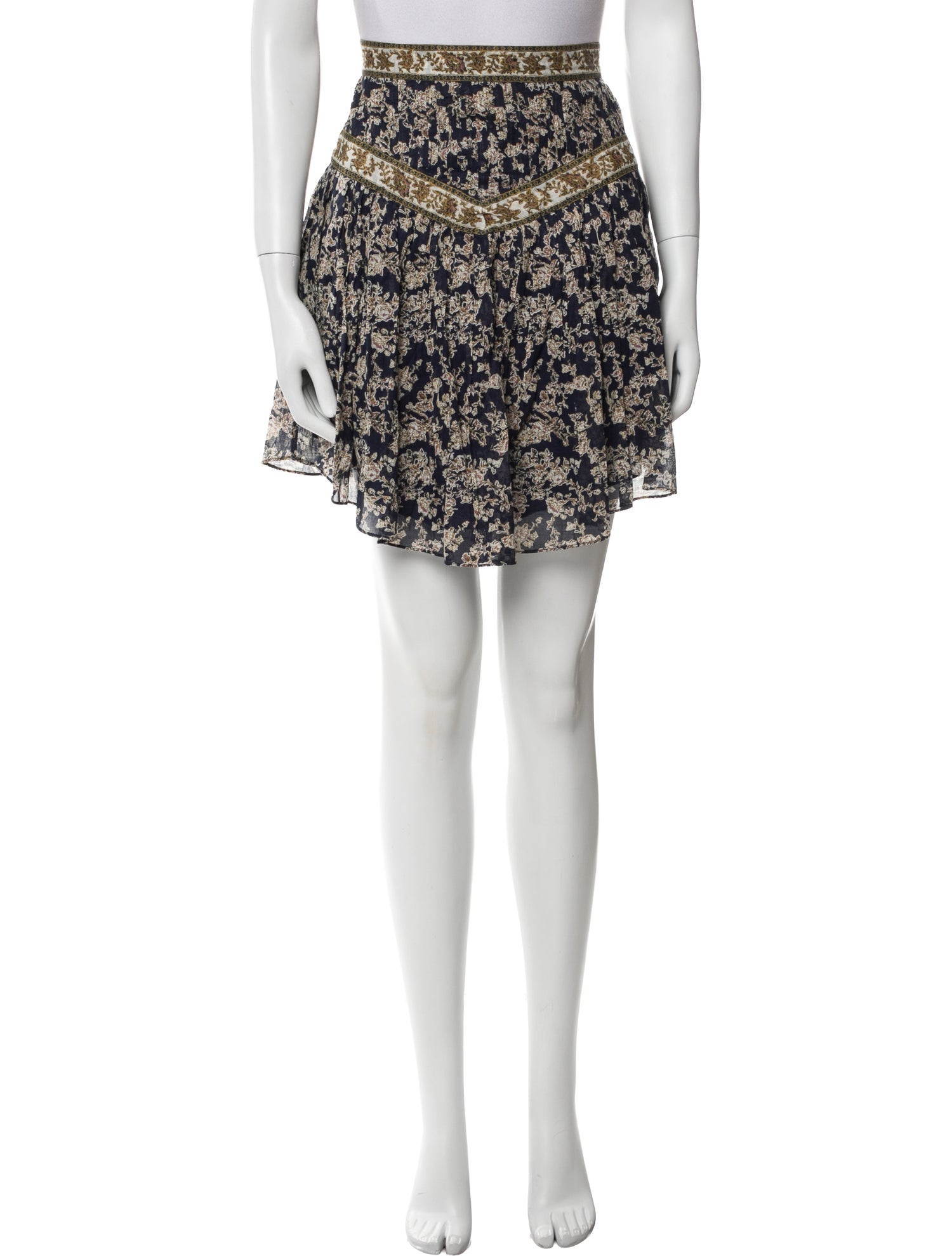 Isabel Marant Floral Print Mini Skirt