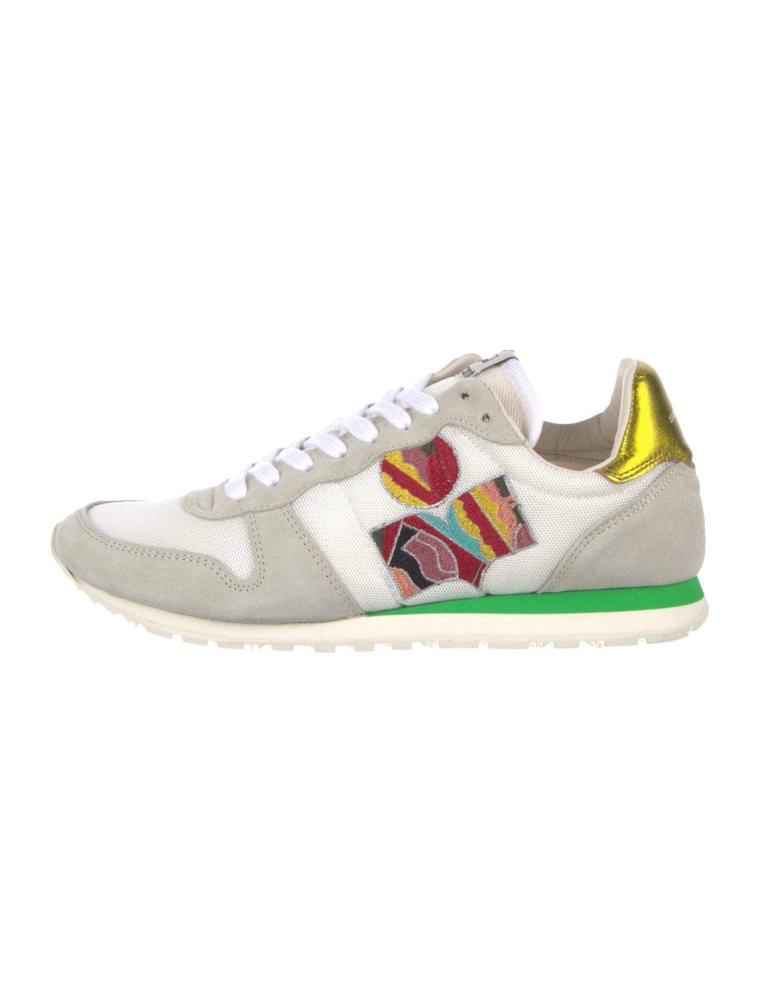 Isabel Marant Suede Printed Sneakers