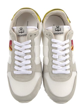 Isabel Marant Suede Printed Sneakers