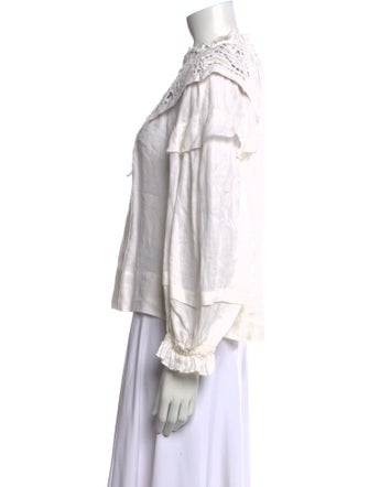 Isabel Marant Linen Patterned Blouse