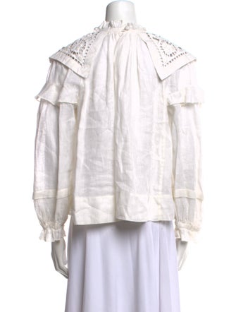 Isabel Marant Linen Patterned Blouse