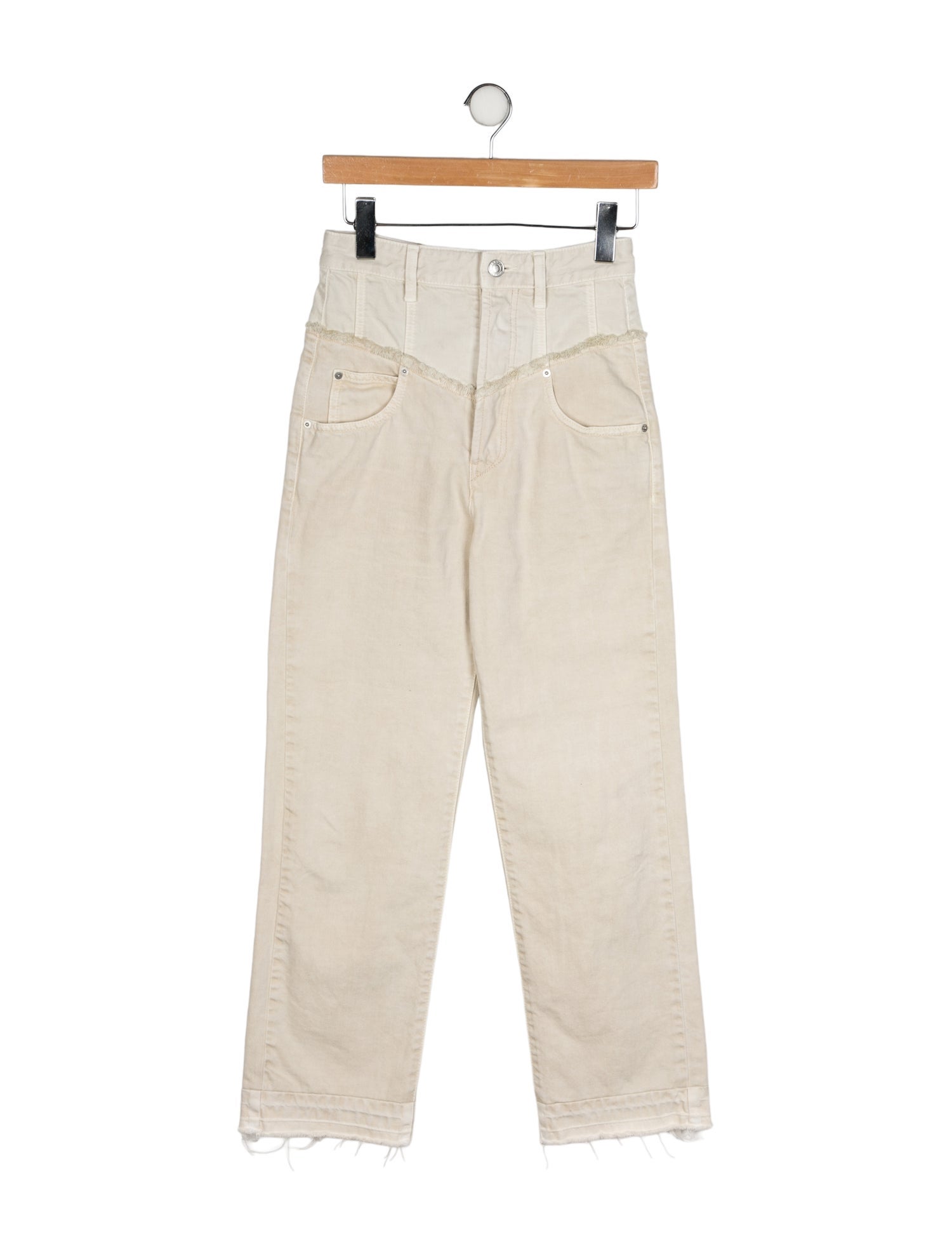 Isabel Marant High-Rise Straight Leg Jeans