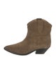 Isabel Marant Suede Western Boots