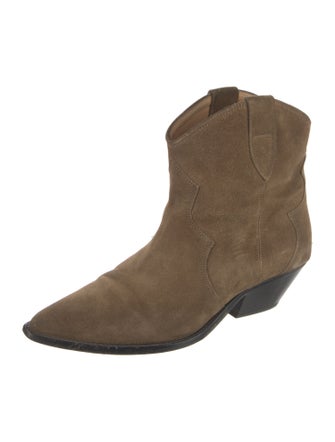 Isabel Marant Suede Western Boots