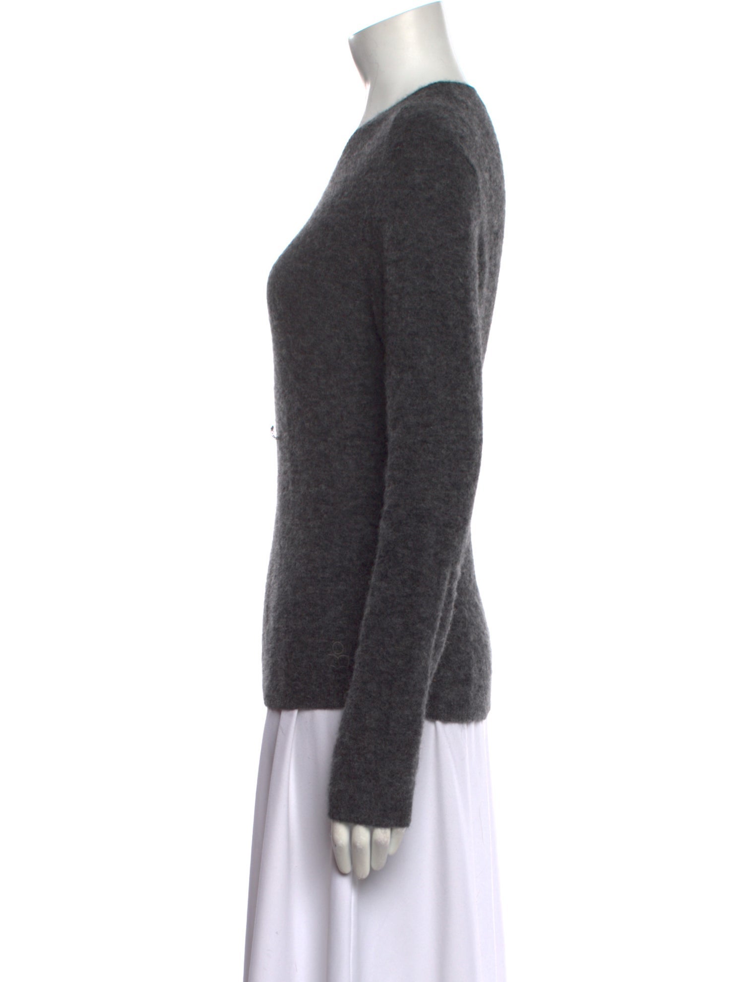 Isabel Marant Baby Alpaca Scoop Neck Sweater