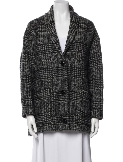 Étoile Isabel Marant Wool Houndstooth Print Blazer