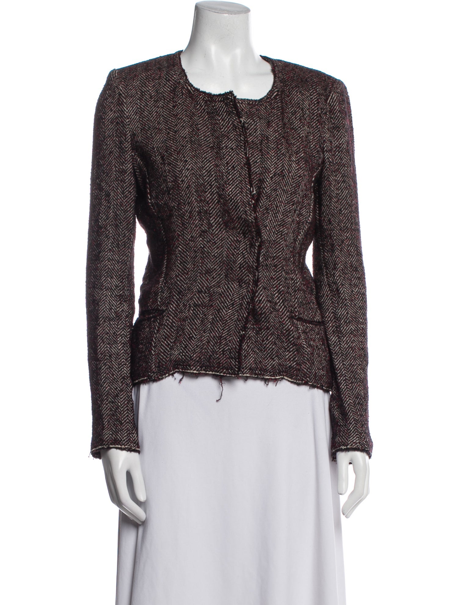 Isabel Marant Linen Tweed Pattern Evening Jacket