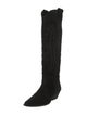 Isabel Marant Suede Embroidered Accent Riding Boots