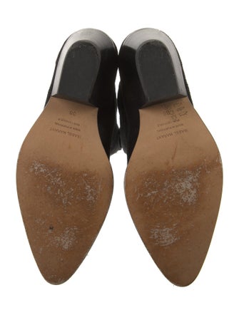 Isabel Marant Suede Embroidered Accent Riding Boots