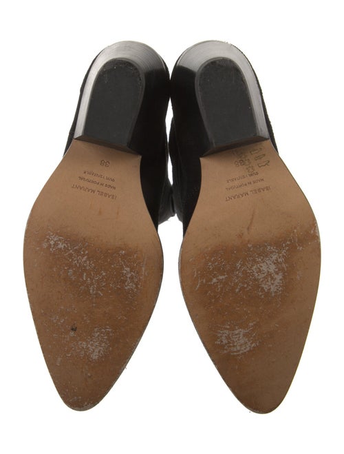 Isabel Marant Suede Embroidered Accent Riding Boots