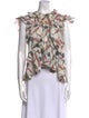 Isabel Marant Floral Print Crew Neck Blouse