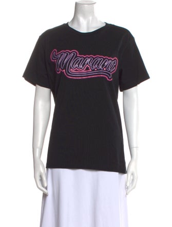 Isabel Marant Graphic Print Crew Neck T-Shirt