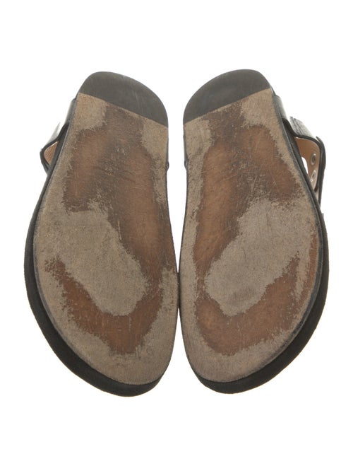 Isabel Marant Leather Studded Accents T-Strap Sandals