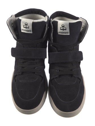 Isabel Marant Suede Wedge Sneakers