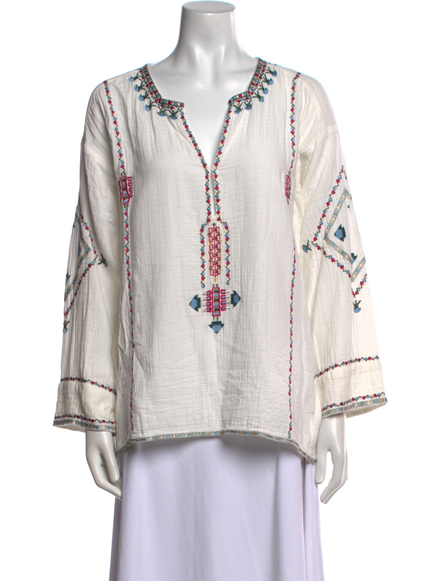 Isabel Marant Printed V-Neck Tunic