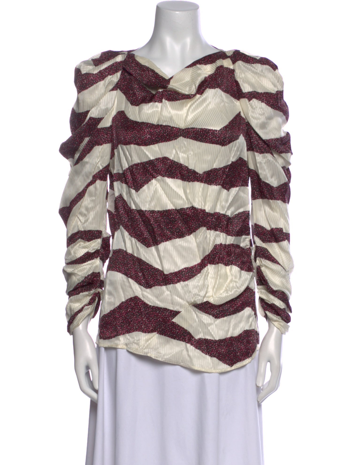 Isabel Marant Striped V-Neck Blouse