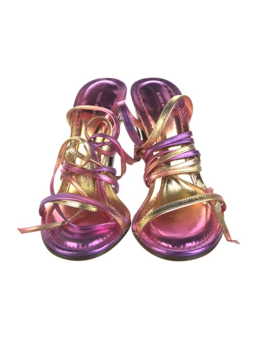 Isabel Marant Leather Animal Print Sandals