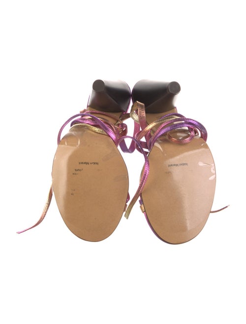 Isabel Marant Leather Animal Print Sandals