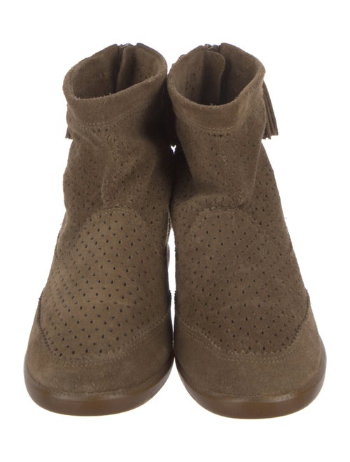Isabel Marant Suede Tassel Accents Chelsea Boots