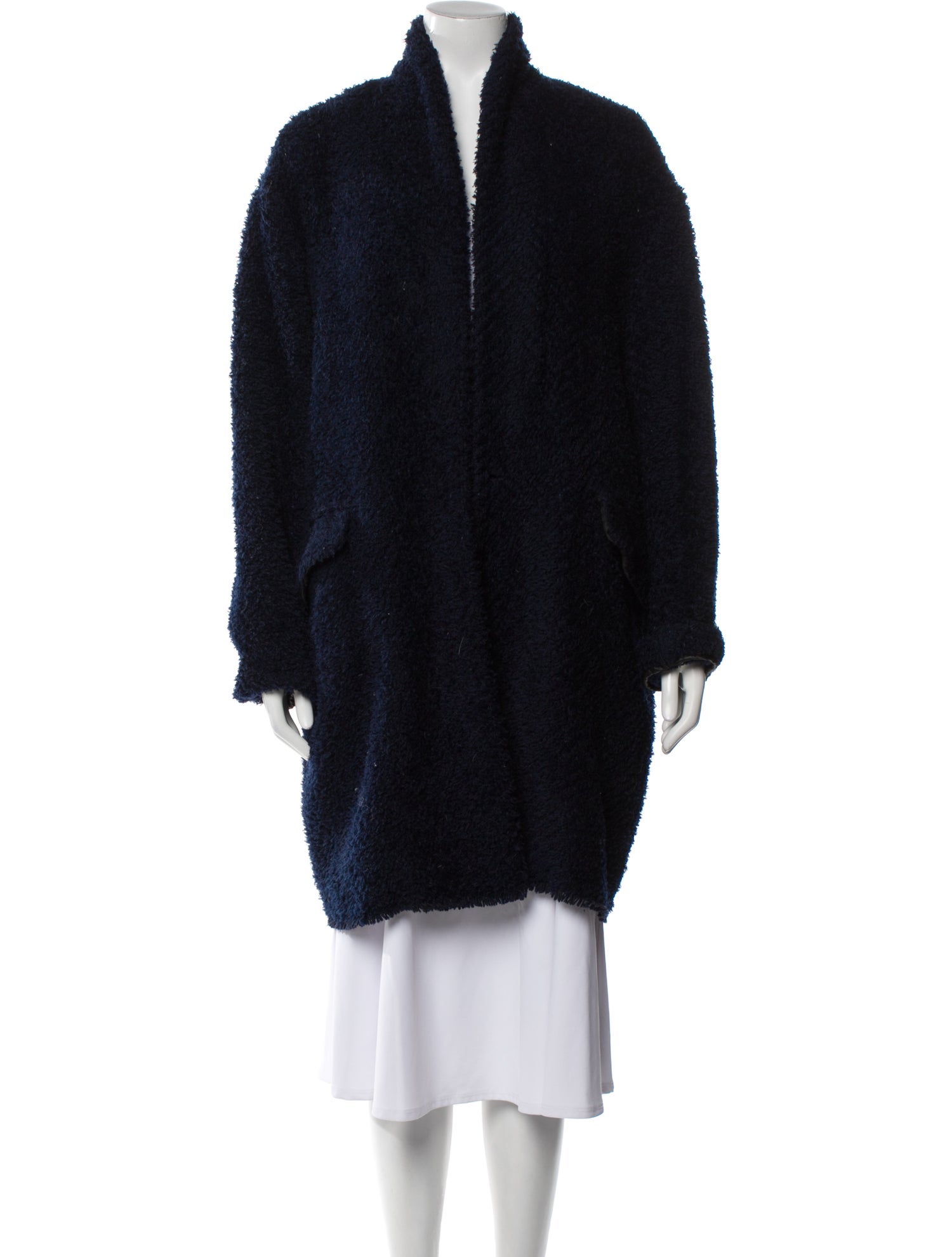 Isabel Marant Wool Faux Fur Coat