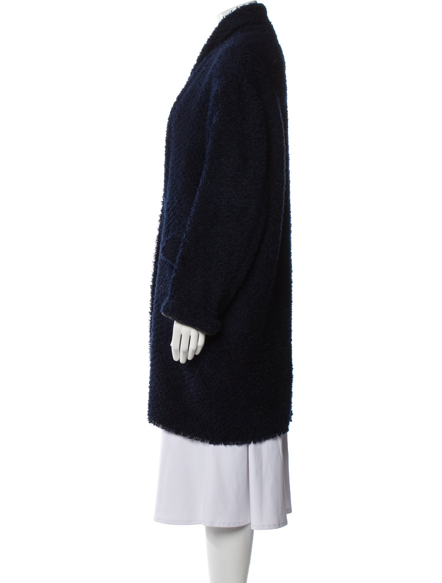 Isabel Marant Wool Faux Fur Coat