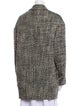 Isabel Marant Wool Striped Faux Fur Coat