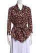 Isabel Marant Printed V-Neck Top