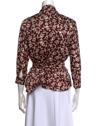 Isabel Marant Printed V-Neck Top