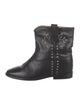 Isabel Marant Leather Studded Accents Moto Boots
