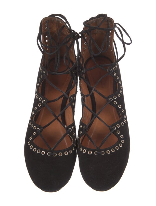 Isabel Marant Suede Studded Accents Ballet Flats
