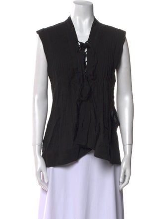 Isabel Marant Tie Neck Sleeveless Top