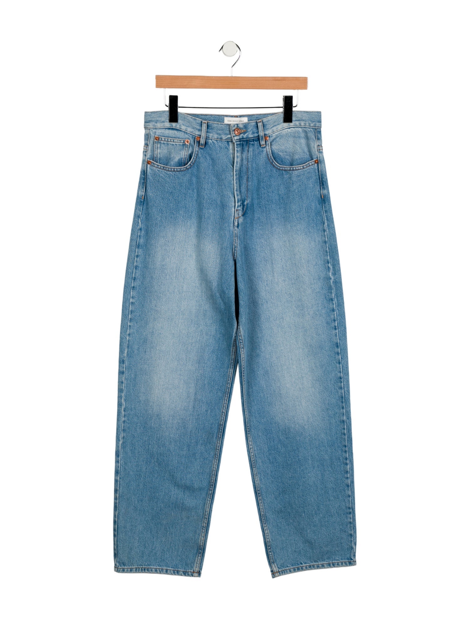 Isabel Marant High-Rise Straight Leg Jeans